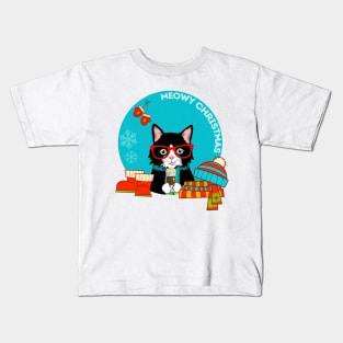 Meowy Christmas Kids T-Shirt